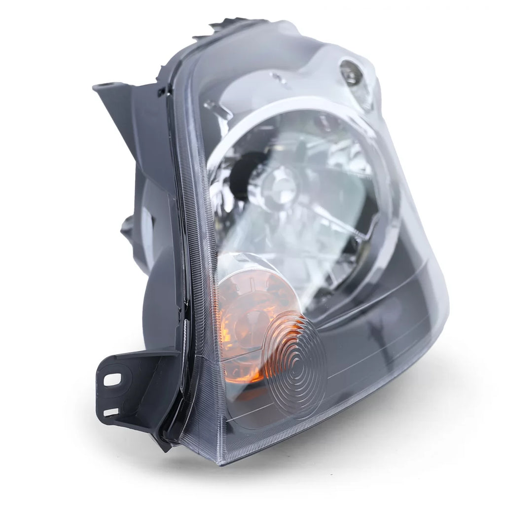 Faro anteriore H4 nero con motorino sinistro per Ford Fiesta JH JD 05-07