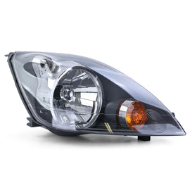 Faro anteriore H4 nero con motorino destro per Ford Fiesta JH JD 05-07