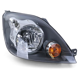 Faro anteriore H4 nero con motorino destro per Ford Fiesta JH JD 05-07