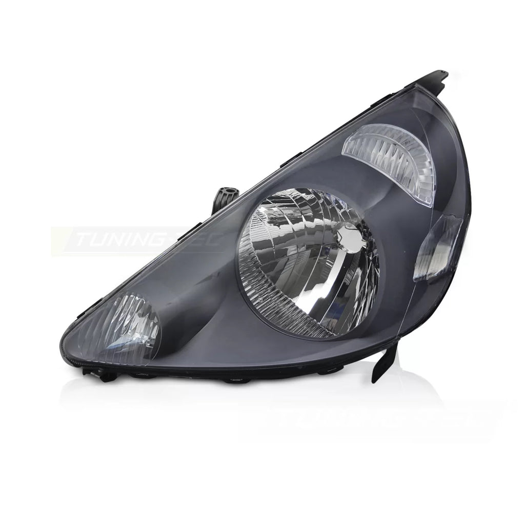 Faro anteriore lato sinistro nero TYC compatibile HONDA JAZZ compatibilità 02-04