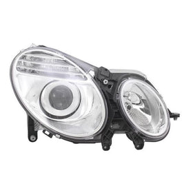 Faro anteriore destro per Mercedes-Benz Classe E W211 06-09 cromato restyling H7/H7 con motorino Depo
