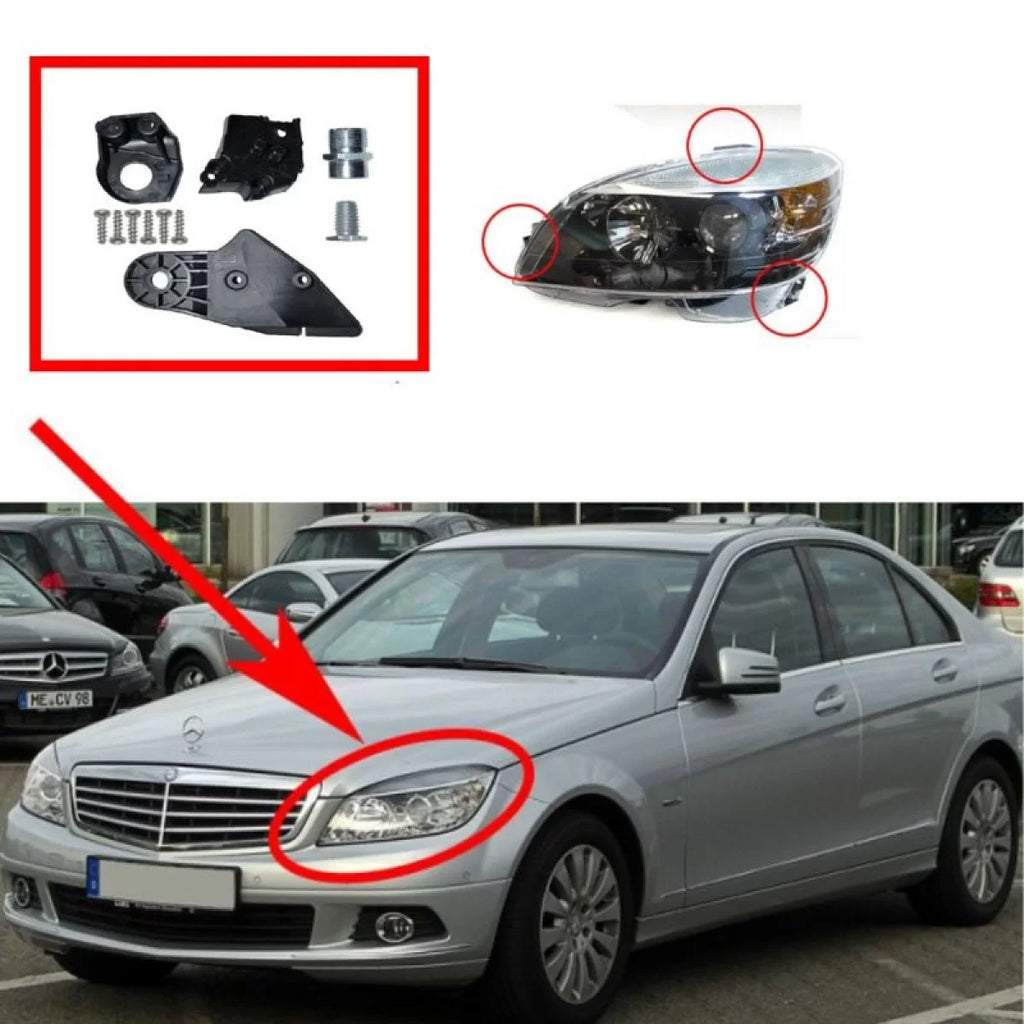 Faro anteriore Tap riparazione sinistro kit per Mercedes-Benz Classe C W204 07-14