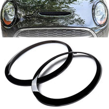 Faro anteriore modanatura anelli Nero lucido per Mini Cooper F55 F56 F57 2014-2018