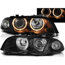Fari anteriori Angel Eyes nero compatibile BMW E46 05.98-08.01 S/T