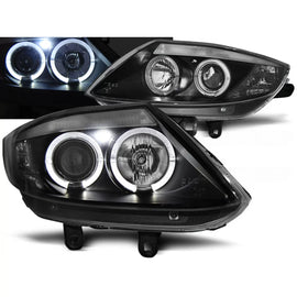 Fari anteriori Angel Eyes nero compatibile BMW Z4 E85 E86 02-08