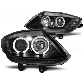 Fari anteriori Angel Eyes nero compatibile BMW Z4 E85 E86 02-08