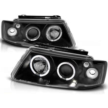 Fari anteriori Angel Eyes nero compatibile VW PASSAT B5 3B 11.96-08.00