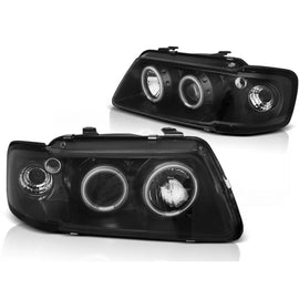 Fari anteriori Angel Eyes CCFL nero compatibile AUDI A3 8L 08.96-08.00