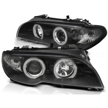 Fari anteriori Angel Eyes CCFL nero compatibile BMW E46 04.03-06 COUPE CABRIO