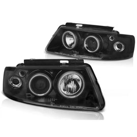 Fari anteriori Angel Eyes CCFL nero compatibile VW PASSAT B5 3B 96-08.00