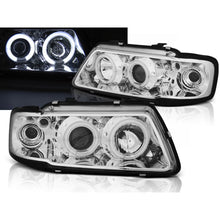 Carica l'immagine nel visualizzatore di Gallery, Fari anteriori Angel Eyes CCFL cromato compatibile AUDI A3 8L 08.96-08.00