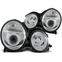 Fari anteriori Angel Eyes cromato compatibile MERCEDES W210 E-Classe 06.99-02
