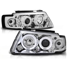 Fari anteriori Angel Eyes cromato compatibile VW PASSAT B5 3B 11.96-08.00