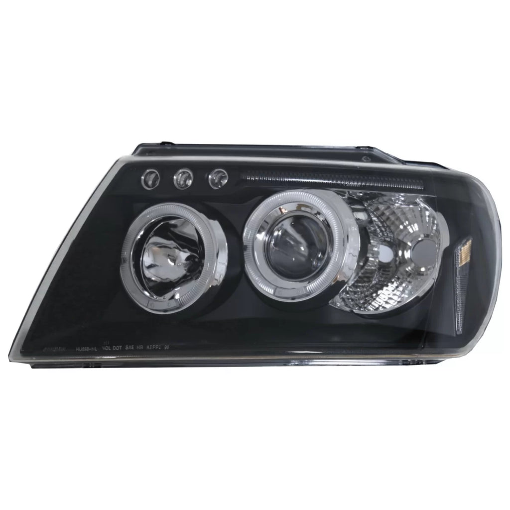 Fari anteriori Angel Eyes per Jeep Grand Cherokee (1999-2004) nero