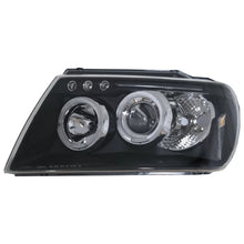 Fari anteriori Angel Eyes per Jeep Grand Cherokee (1999-2004) nero