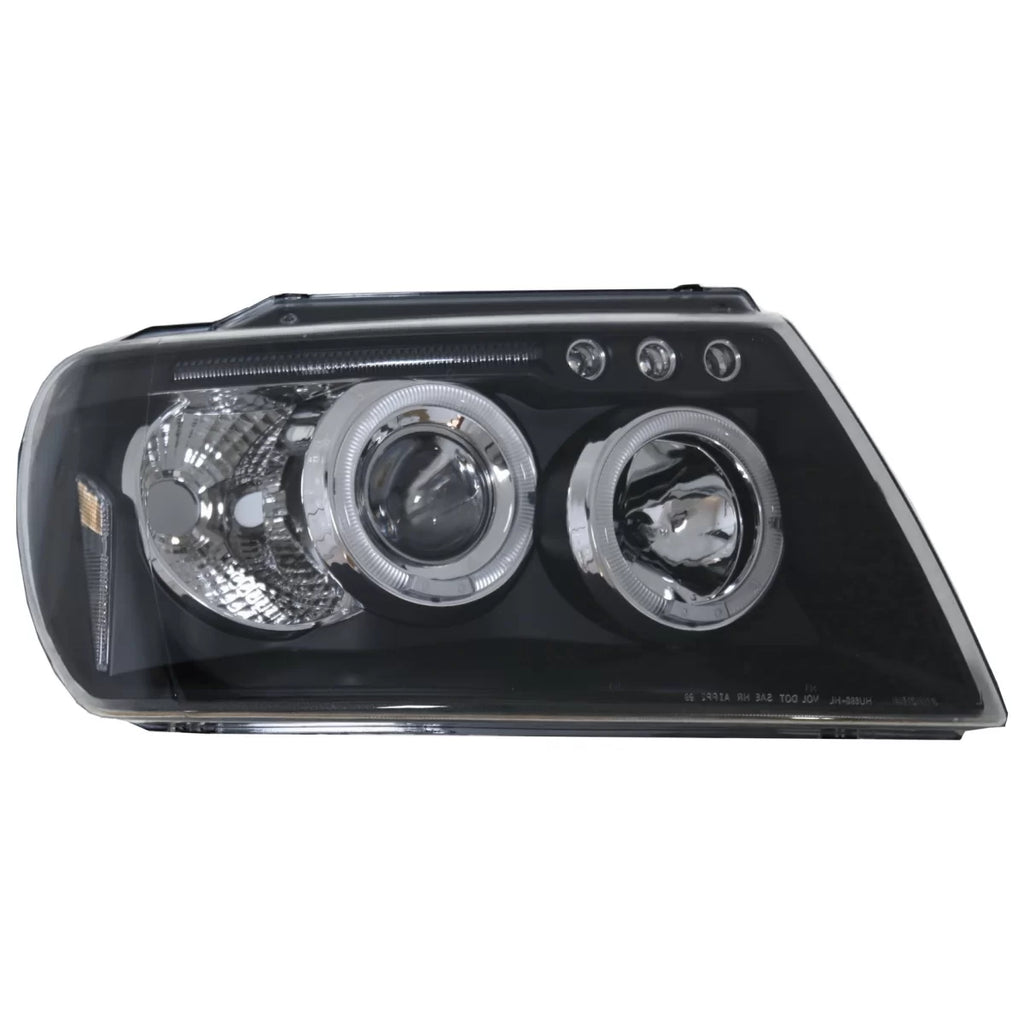 Fari anteriori Angel Eyes per Jeep Grand Cherokee (1999-2004) nero