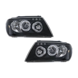 Fari anteriori Angel Eyes per Jeep Grand Cherokee (1999-2004) nero