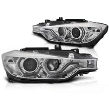 Fari anteriori Angel Eyes LED DRL cromato compatibile BMW F30/F31 LCI 15-18