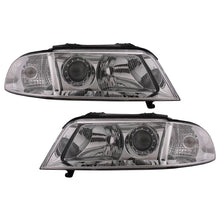 Carica l'immagine nel visualizzatore di Gallery, Fari anteriori per Audi A4 B5 restyling (1999-2000) cromato