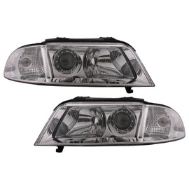 Fari anteriori per Audi A4 B5 restyling (1999-2000) cromato