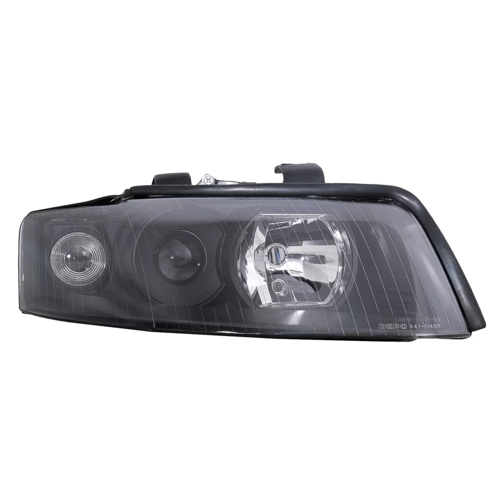 Fari anteriori per Audi A4 B6 (2000-2004) RHD o LHD nero