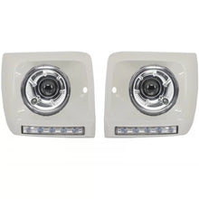 Fari anteriori Bi-xenon stile con coperture bianco LED DRL per Mercedes Classe G W463 (1989-2012) G65 design
