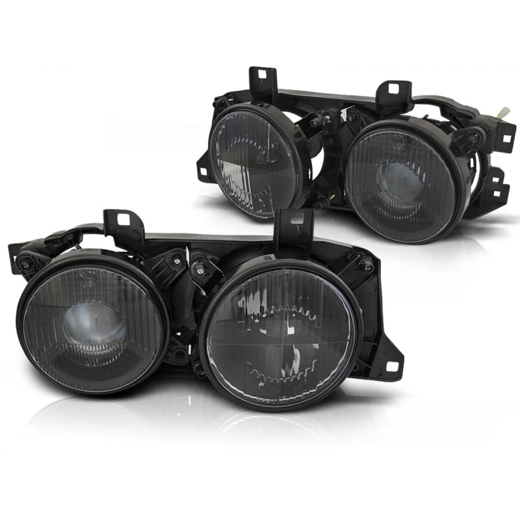 Fari anteriori neri compatibile BMW E32/E34