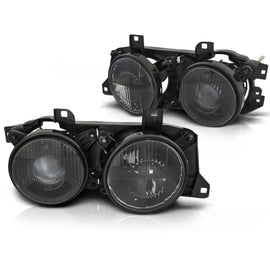 Fari anteriori neri compatibile BMW E32/E34