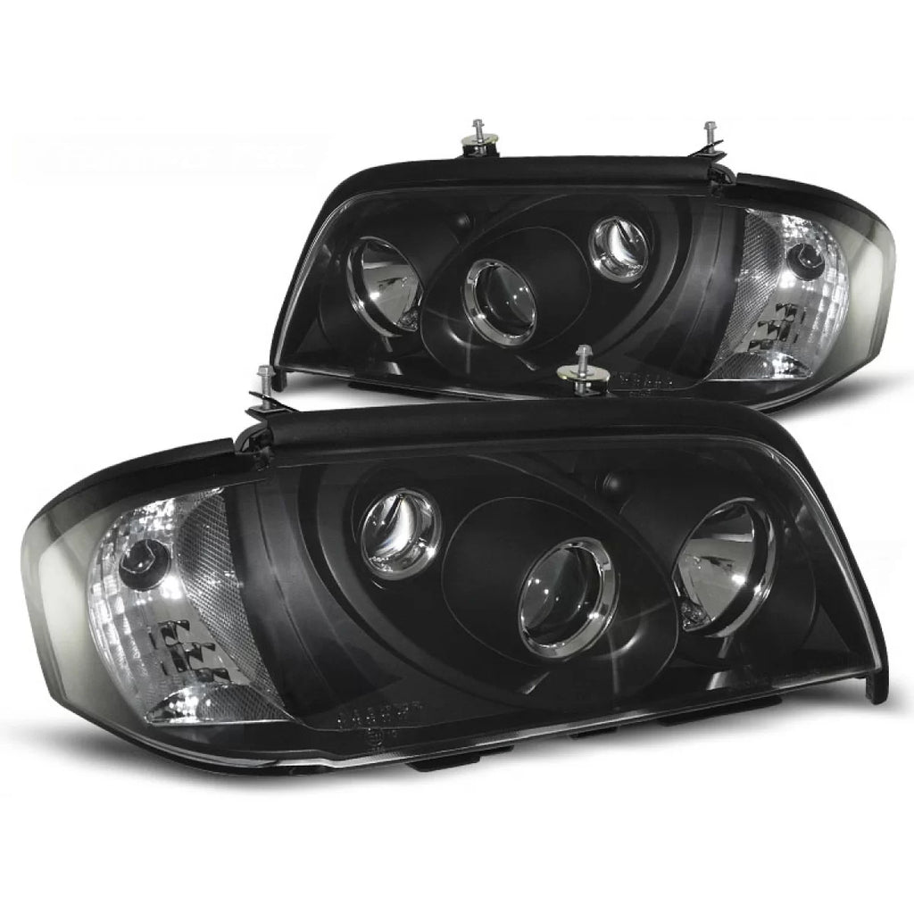 Fari anteriori neri compatibile MERCEDES W202 C-Classe 06.93-06.00