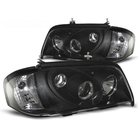 Fari anteriori neri compatibile MERCEDES W202 C-Classe 06.93-06.00