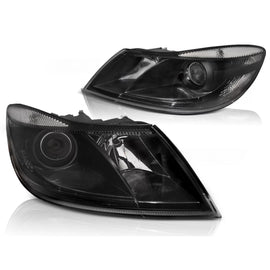Fari anteriori neri compatibile SKODA Octavia 09-12