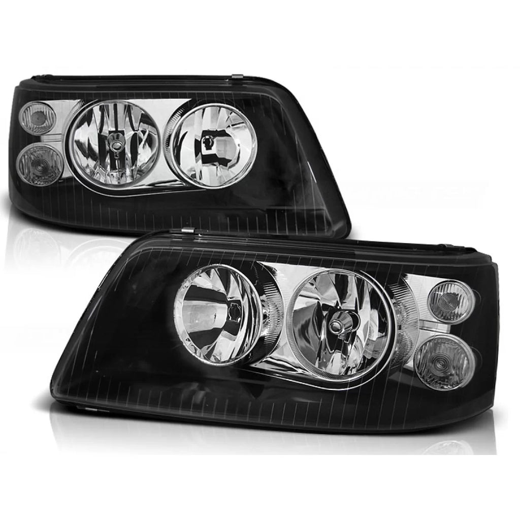 Fari anteriori neri compatibile VW T5 04.03-08.09