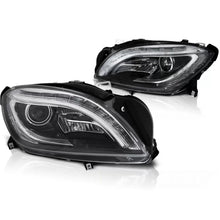 Fari anteriori neri LED compatibile MERCEDES Classe M W166 11-15