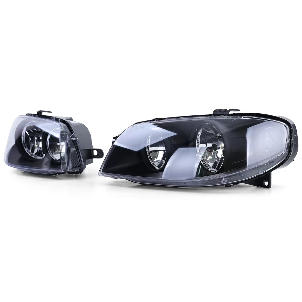 Fari anteriori neri destro sinistro per Fiat Punto 03-05
