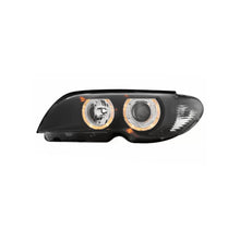 Fari anteriori per BMW Serie 3 E46 Coupe (2003-2006) Angel Eyes 2 anelli luminosi nero