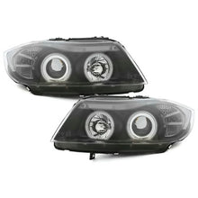 Fari anteriori per BMW Serie 3 E90 E91 Touring (2005 – 09.2008) 2 CCFL anelli luminosi nero