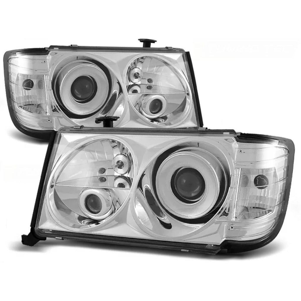 Fari anteriori cromati compatibile MERCEDES W124 01.85-04.93