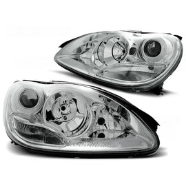 Fari anteriori cromati compatibile MERCEDES W220 S-Classe 09.98-05.05