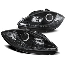 Fari anteriori luce diurna nero compatibile Seat LEON ALTEA 09-12