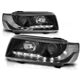 Fari anteriori luce diurna nero compatibile VW PASSAT B4 11.93-05.97