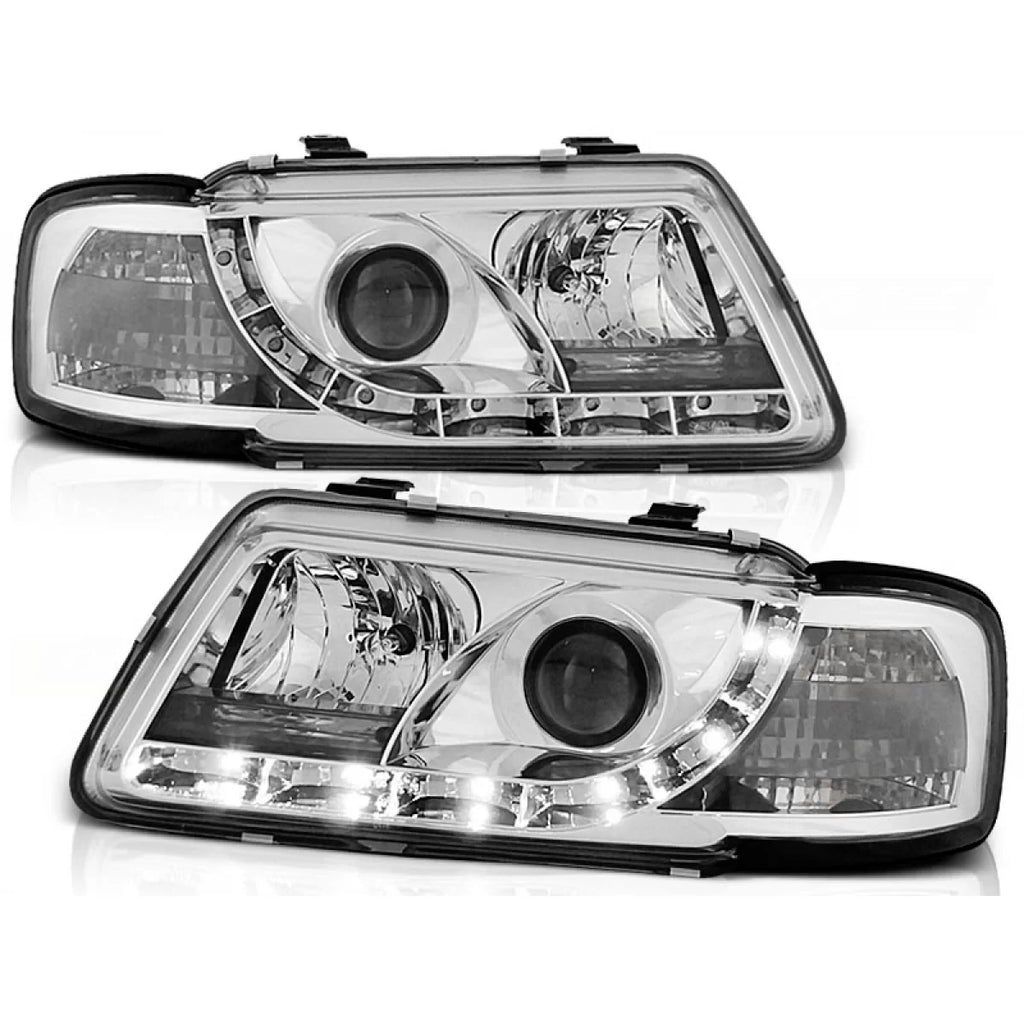 Fari anteriori luce diurna cromato compatibile AUDI A3 8L 08.96-08.00