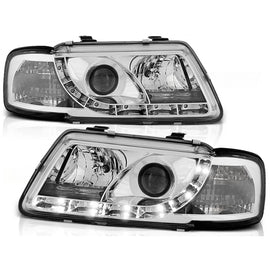 Fari anteriori luce diurna cromato compatibile AUDI A3 8L 08.96-08.00