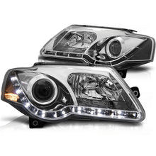 Carica l'immagine nel visualizzatore di Gallery, Fari anteriori luce diurna cromato compatibile VW PASSAT B6 3C 03.05-10
