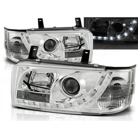 Fari anteriori luce diurna cromato compatibile VW T4 90-03.03 TRANSPORTER