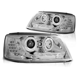 Fari anteriori luce diurna cromato compatibile VW T5 04.03-08.09