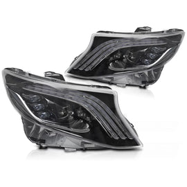 Fari anteriori Full LED SEQ DRL compatibile MERCEDES Classe V / VITO W447 14-23