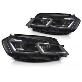 Fari anteriori Full LED argento SEQ DRL compatibile VW GOLF VII 17-19