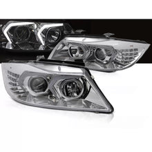 Fari anteriori LED cromato compatibile BMW E90/E91 05-08