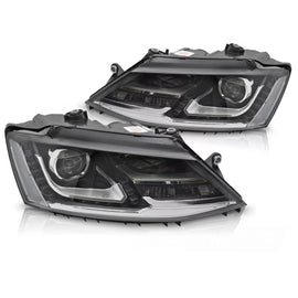 Fari anteriori LED DRL compatibile VW JETTA VI 11-18