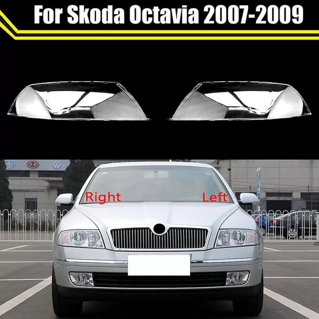 Trasparenti fari vetri set per Skoda Octavia 04-09 berlina / Touring 2 pezzi